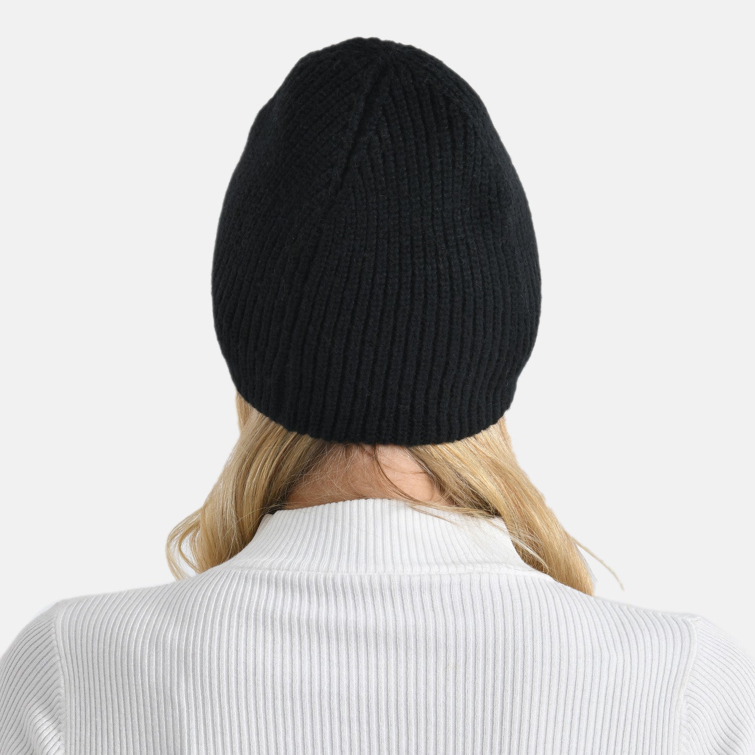 Designer Closeout Deal - Beanie Hat &amp; Fingerless Glove Set with Colourful Button Accents - Black V32513581 4