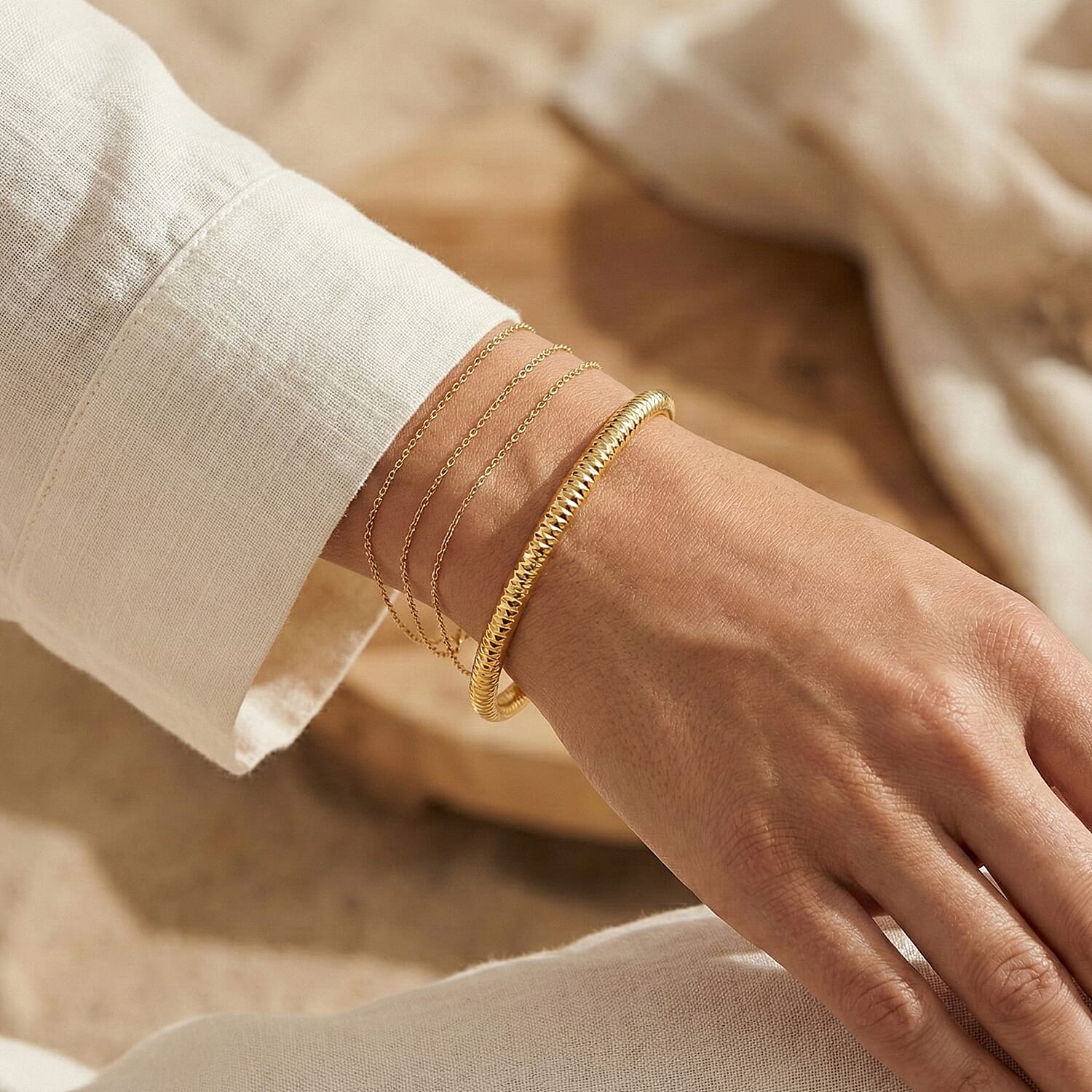 Naga Yellow Gold Bangle (Size 8) 8205399 5