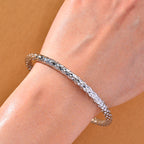 DESIGNER INSPIRED Silver Plated Bangle (8 inch)_8205401_1