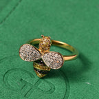 GP Italian Garden Collection - White Diamond & Multi Gemstones Ring in 18K Vermeil YEllow Gold Plated Sterling Silver 0.50 Ct._8206741_1