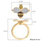 GP Italian Garden Collection - White Diamond & Multi Gemstones Ring in 18K Vermeil YEllow Gold Plated Sterling Silver 0.50 Ct._8206741_7