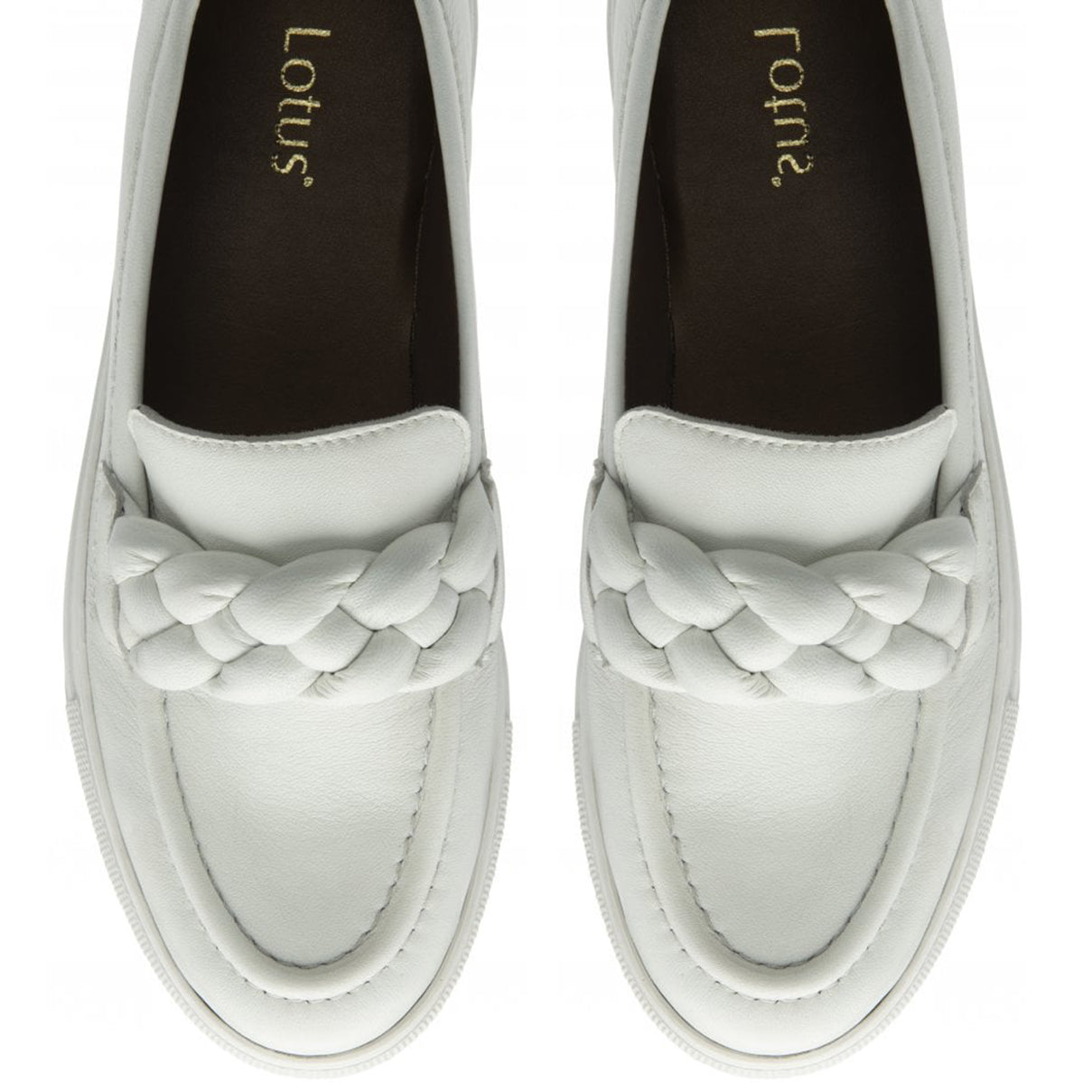 Lotus Women's Bertie Braided Detail Casual Loafers V32491984 3