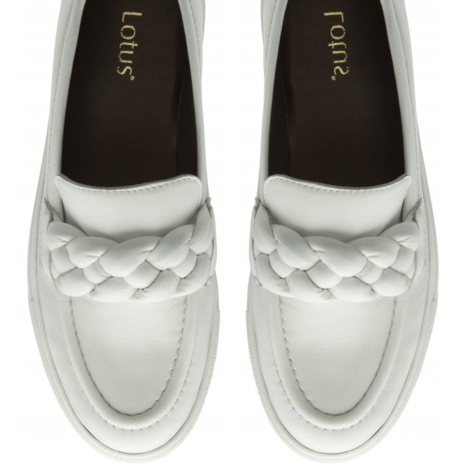 Lotus Women's Bertie Braided Detail Casual Loafers V32491984 3