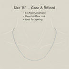 Sterling Silver Diamond Cut Curb Chain (Size 16) with Spring Ring Clasp_8207320_5
