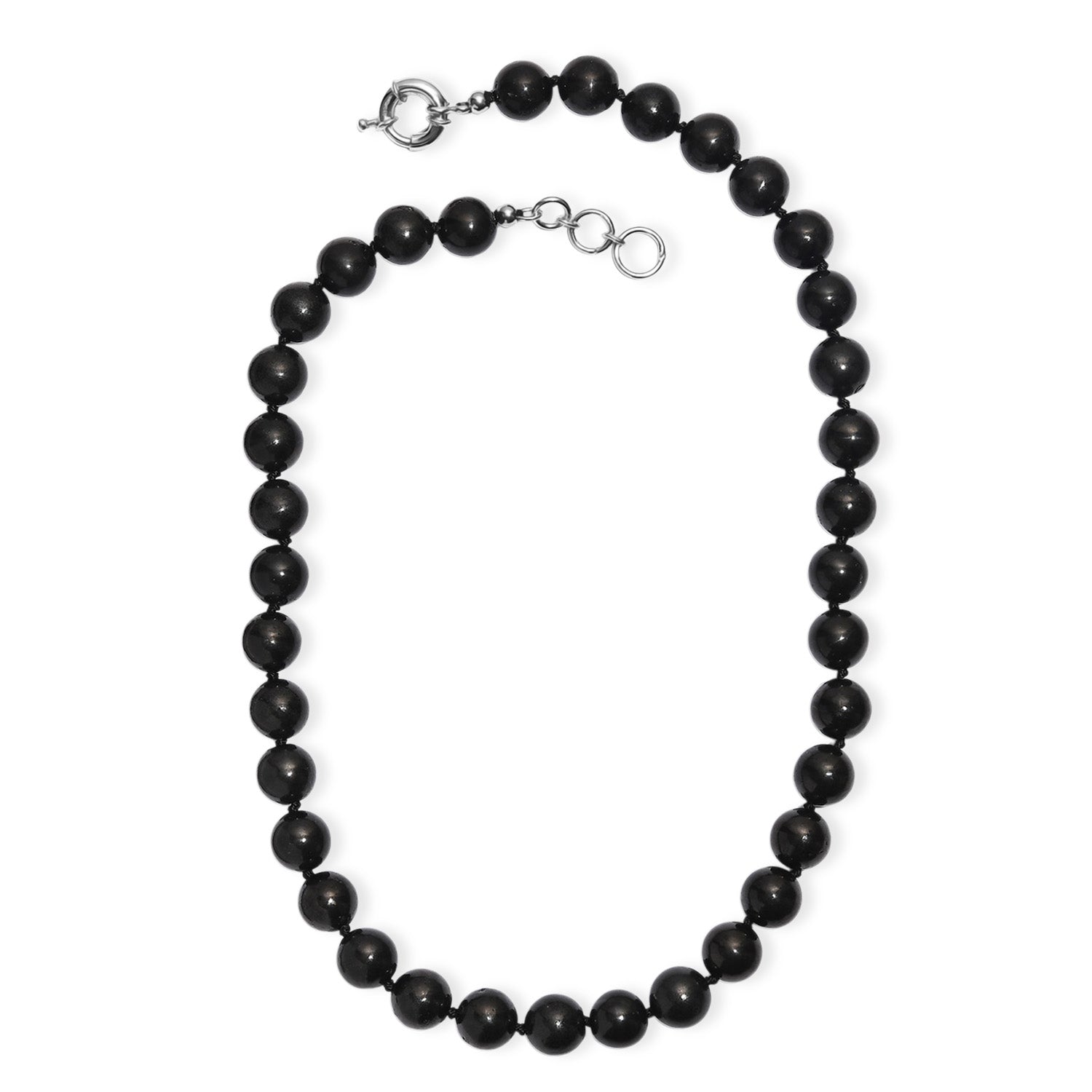 Natural Shungite Necklace (Size - 20-1 Ext) 400.00 Ct. 8207434 4