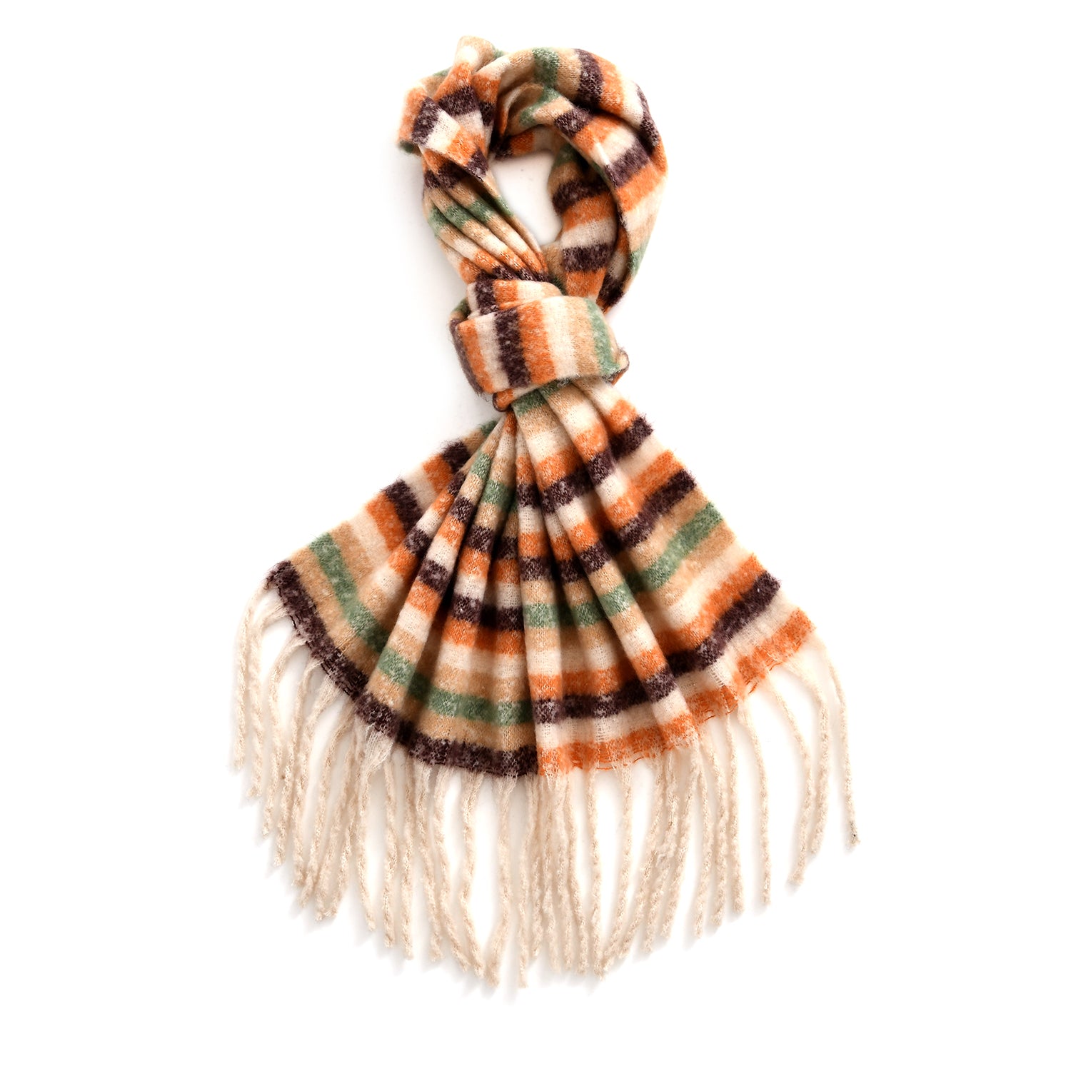 Striped Soft Touch Large Shawl with Tassel 8207825 5