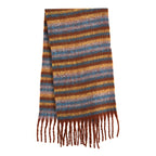 Striped Soft Touch Large Shawl with Tassel (180 x 50 cm) - Multicolour_8207832_5