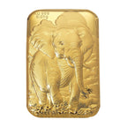 24K Yellow Gold (99.99% Purity) Elephant Embossment Foil