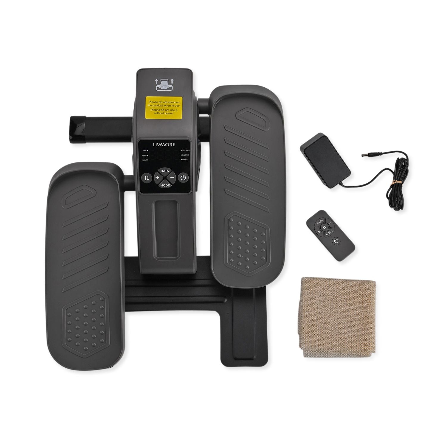 LIVMORE Motorised Pedal Stepper Exerciser with LCD Monitor, Remote Control and 3 Speed Modes 8212758 6