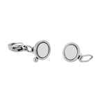 Rhodium Overlay Magnetic Lock Pure White Stainless Steel_8212785_2