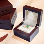 Luxoro 14K Yellow Gold AAA Zambian Emerald, White Diamond I2 Ring, Gold Wt.3.18 Gms  1.400  Ct._8215093_6