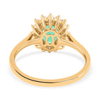 Luxoro 14K Yellow Gold AGI Certified AAA Zambian Emerald & White Diamond Halo Ring 2.18 Ct, Gold Wt. 3.90 Gms_8215119_4