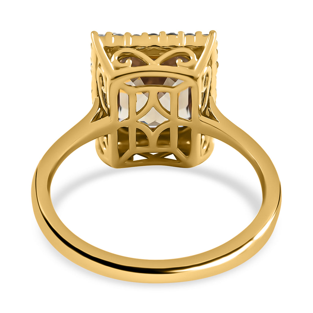 Luxoro 14K Yellow Gold AAA Turkizite, White Diamond I2 Ring, Gold Wt.3.62 Gms  4.370  Ct._8215172_5