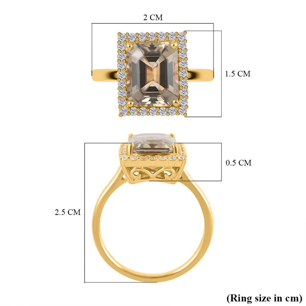 Luxoro 14K Yellow Gold AAA Turkizite, White Diamond I2 Ring, Gold Wt.3.62 Gms  4.370  Ct._8215172_6