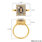 Luxoro 14K Yellow Gold AAA Turkizite, White Diamond I2 Ring, Gold Wt.3.62 Gms  4.370  Ct._8215172_6