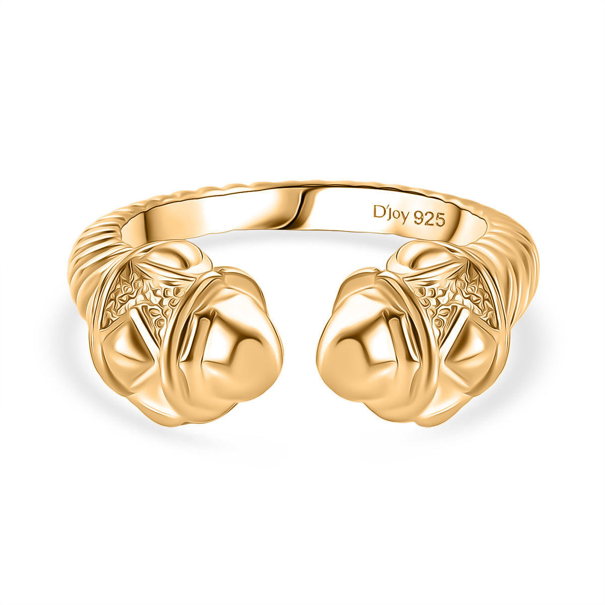 Treasure Of Siam - D'joy 18K Yellow Gold Plated Sterling Silver Open Ring 8215487 0