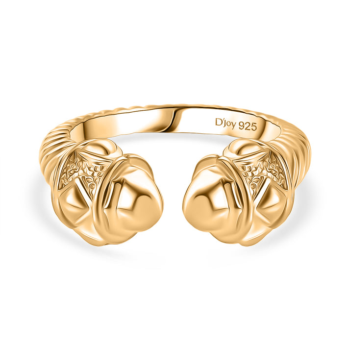 Treasure Of Siam - D'joy 18K Yellow Gold Plated Sterling Silver Open Ring 8215487 1