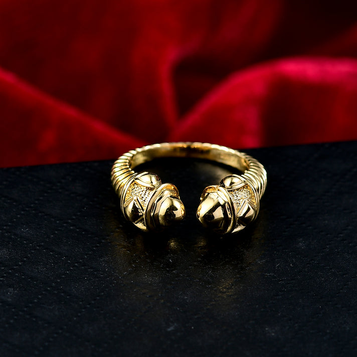 Treasure Of Siam - D'joy 18K Yellow Gold Plated Sterling Silver Open Ring 8215487 2