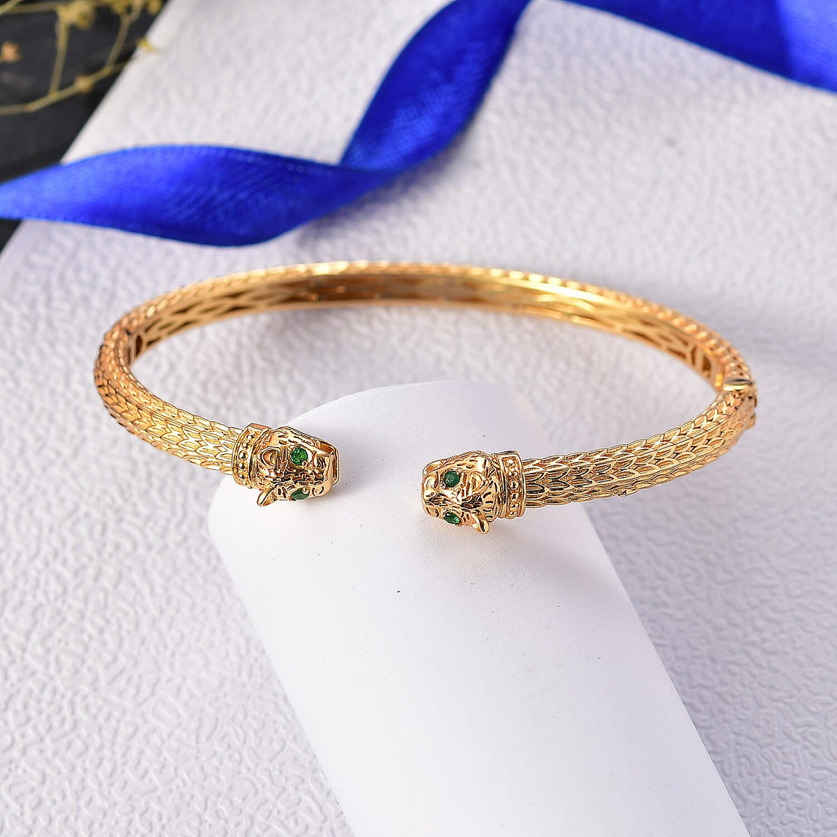 Designer Inspired - Emerald Full Bangle 7.5 inch V32514902 2