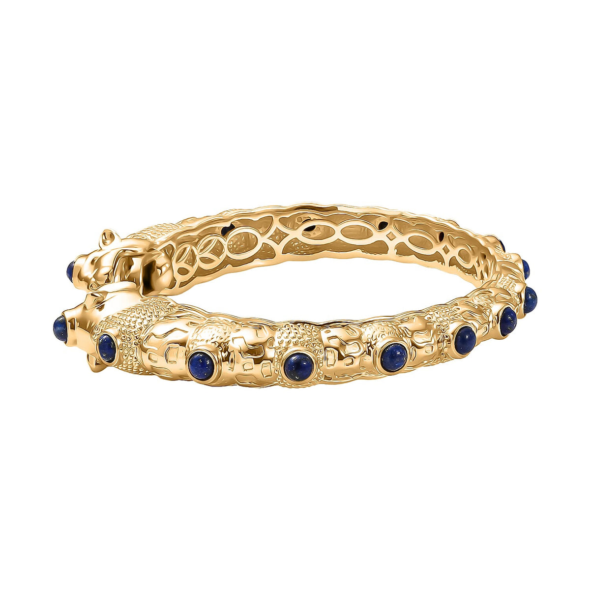 Designer Inspired - Lapis Lazuli Bangle (Size - 7.5) 8221255 4