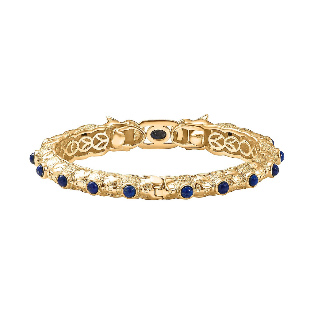 Designer Inspired - Lapis Lazuli Bangle (Size - 7.5)_8221255_4