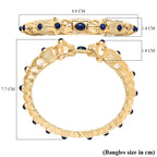 Designer Inspired - Lapis Lazuli Bangle (Size - 7.5)_8221255_5
