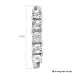 Natural White Diamond Hoop Earring in Platinum Overlay Sterling Silver_8221521_4
