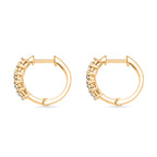 Natural White Diamond Full Hoop Earring in Yellow Gold Overlay Sterling Silver_8221522_3