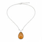 AAA Baltic Amber Necklace (Size - 18) Sterling Silver 20.00 Ct, Silver Wt. 18.00 Gms._8224013