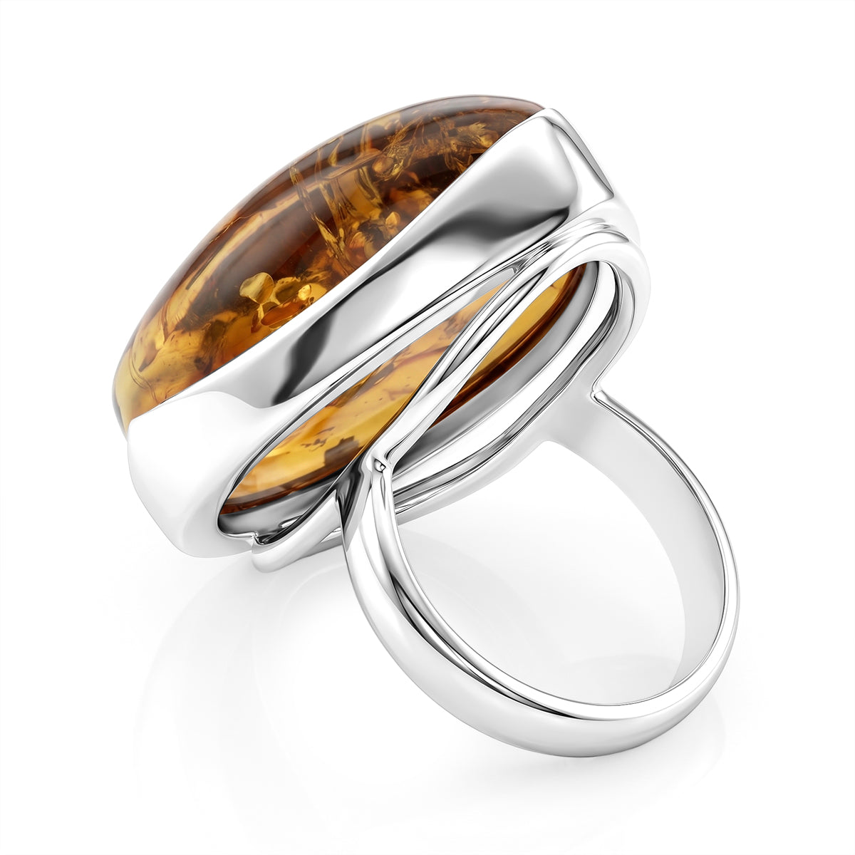 Amber Ring Sterling Silver 20.00 Ct, Silver Wt. 10.50 Gms. 8224014 4