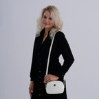 BIG BLACK FRIDAY DEAL - Genuine leather Crossbody Bag  - White_8224176_2