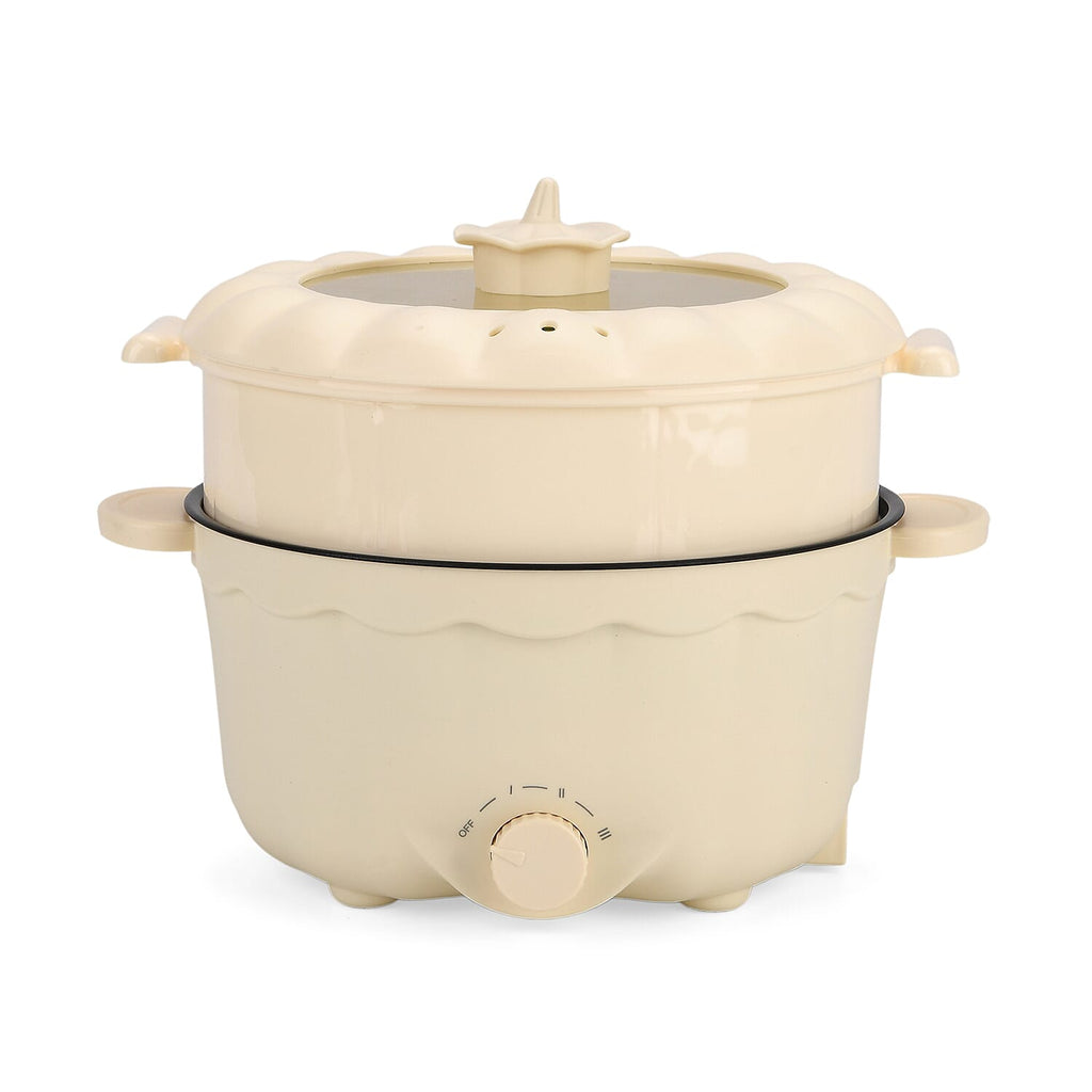 Bliss - Beyond Electric Hot Pot, Frying, Stewing, And Stir-Fry Functions, Adjustable Temperature (2.5 Liters) - Beige