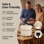 Bliss - Beyond Electric Hot Pot, Frying, Stewing, And Stir-Fry Functions, Adjustable Temperature (2.5 Liters) - Beige
