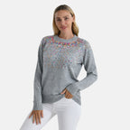 La Marey Sequined Jumper (Size - XL, 20-22) - Grey_8225736_3