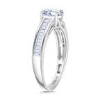 Luxuriant Lab Grown Diamond SGL Certified (SI/GH) Ring in Rhodium Overlay Sterling Silver 1.50 Ct._8225827_3