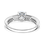 Luxuriant Lab Grown Diamond SGL Certified (SI/GH) Ring in Rhodium Overlay Sterling Silver 1.50 Ct._8225827_4