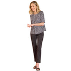 Emreco Pleated Neckline Blouse (Size 16) - Black_8226244_2