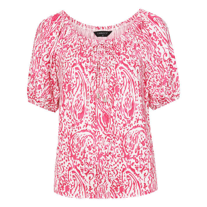 Emreco Short Sleeve Printed Top (Size 10) - Pink 8226275 2