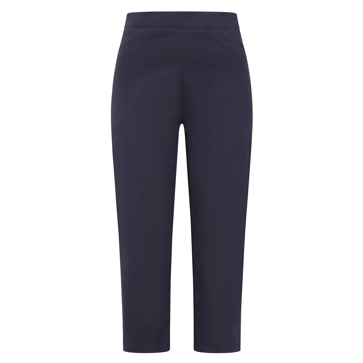 Emreco Bengaline Crop Trousers (Size 12) - Navy V32349289 0