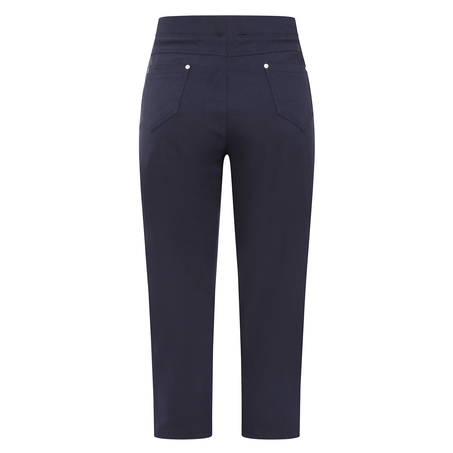 Emreco Bengaline Crop Trousers (Size 14) - Navy 8226296 1