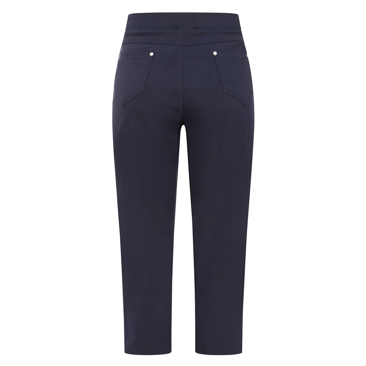 Emreco Bengaline Crop Trousers (Size 16) - Navy V32347045 1