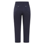 Emreco Bengaline Crop Trousers (Size 16) - Navy