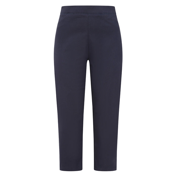 Emreco Bengaline Crop Trousers (Size 18) - Navy 8226298 1