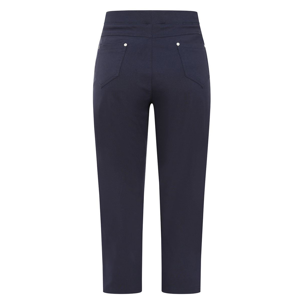 Emreco Bengaline Crop Trousers (Size 18) - Navy 8226298 1