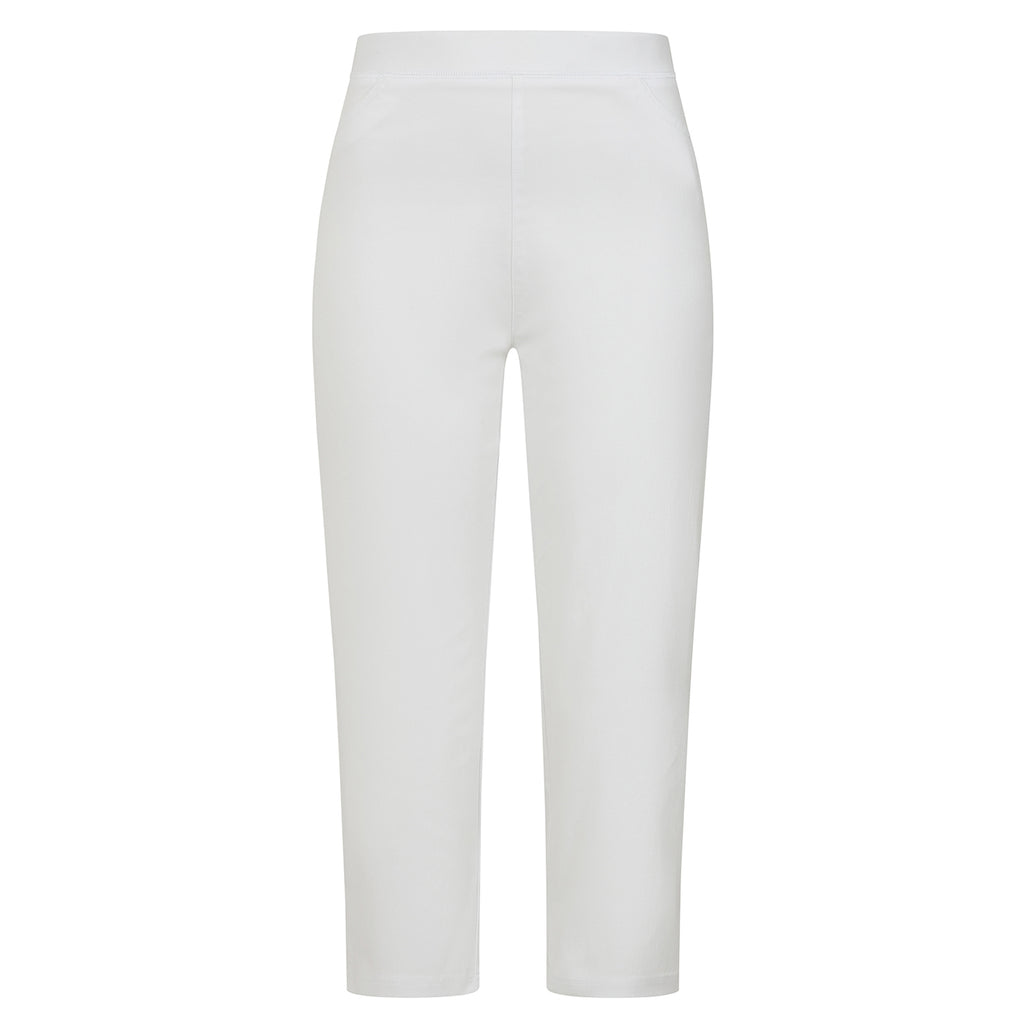 Emreco Bengaline Crop Trousers (Size 20) - White_8226305