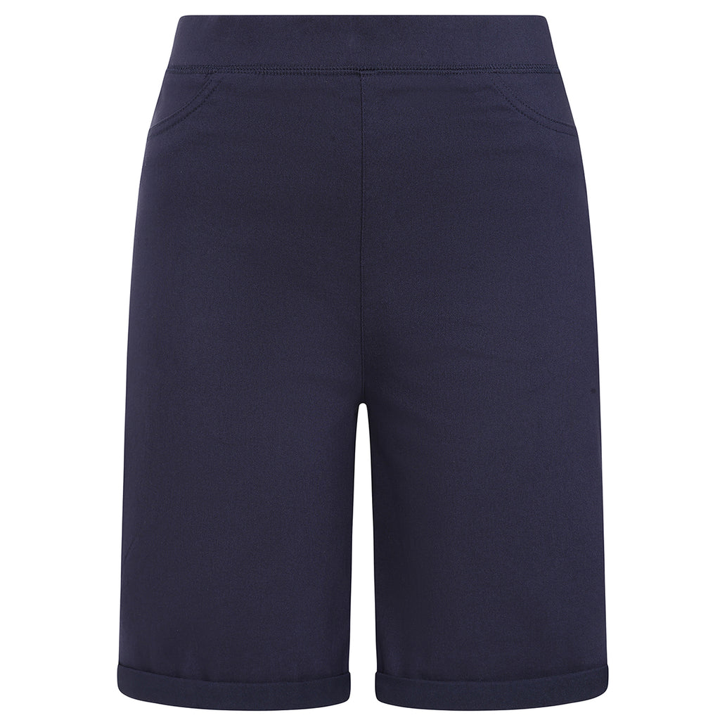 Emreco Bengaline Turn Up Short (Size 16) - Navy_8226328