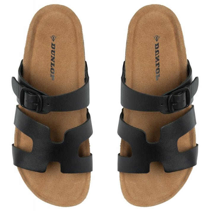 Dunlop Womens Hermy Open-Toe Cork Footbed Sandals with Adjustable Straps (Size 5) - White 8227222 1