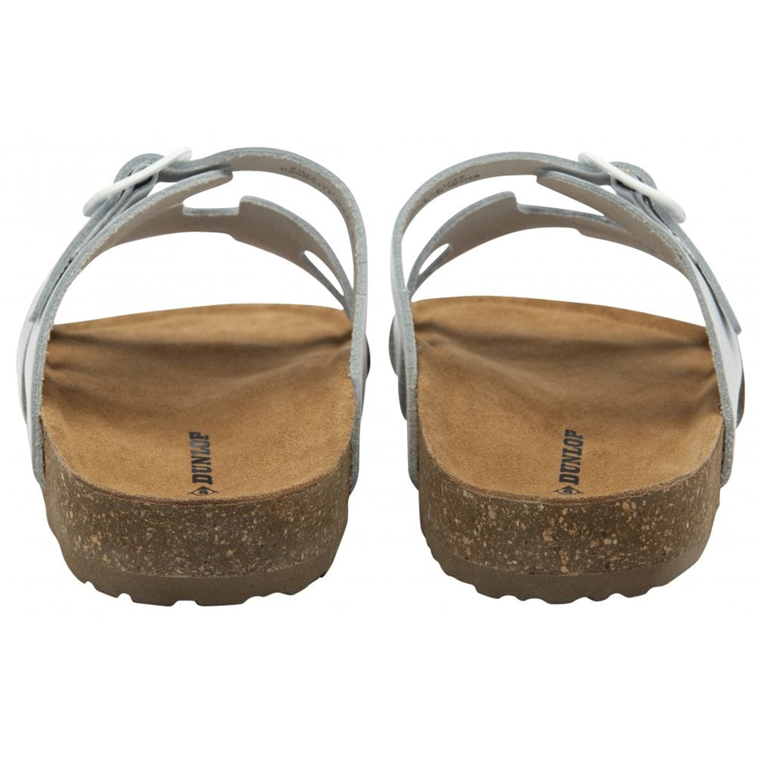Dunlop Womens Hermy Open-Toe Cork Footbed Sandals with Adjustable Straps (Size 5) - White V32528753 2
