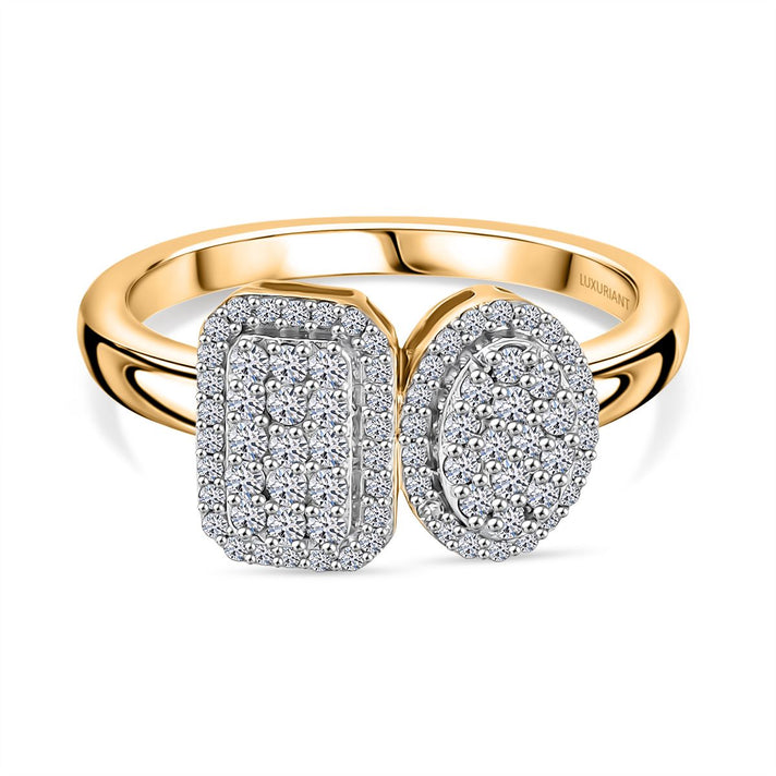 TOI ET MOI LUXURIANT Lab Grown Diamond (SI-GH) Ring in 18K Vermeil Yellow Gold Plated Sterling Silver 0.50ct 8227560 1
