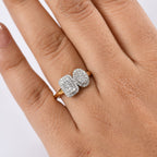 Luxuriant Lab Grown Diamond (SI/GH) Cluster Ring in 18K Vermeil Yellow Gold Plated Sterling Silver 0.50 Ct._8227560_2
